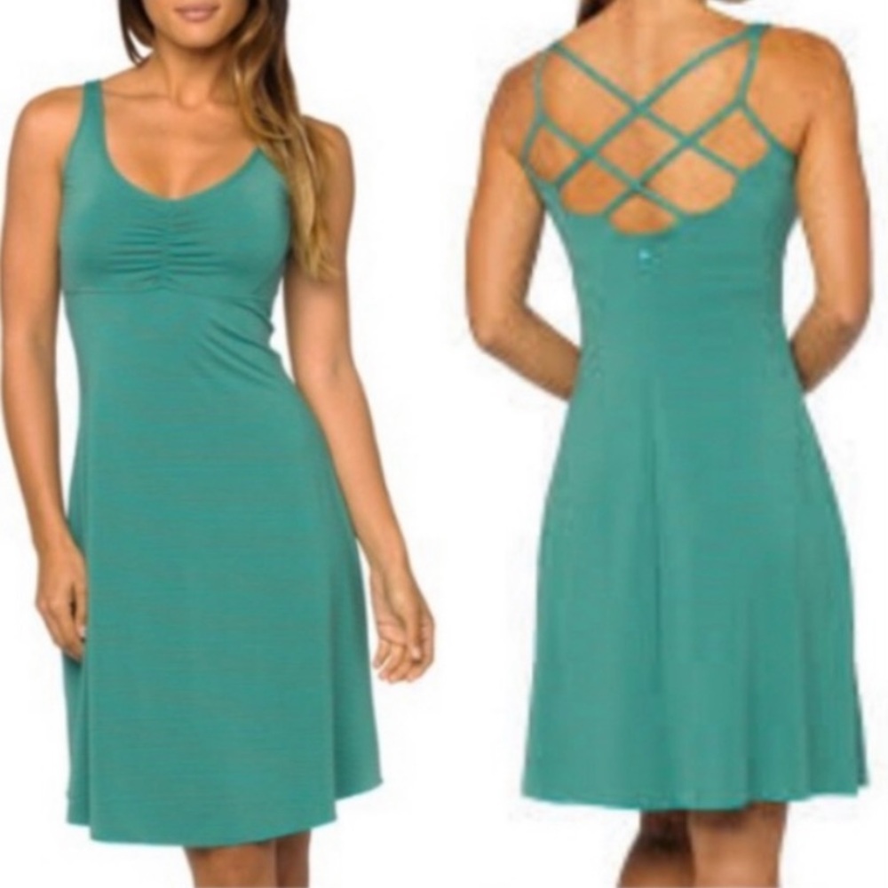 Prana Rebecca dress in Dynasty Green. Size Small.